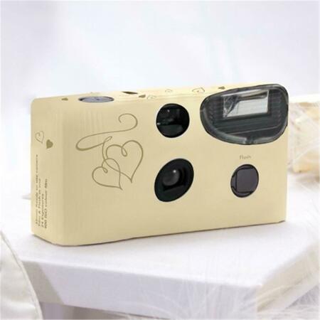 SMARTGIFTS Enchanted Hearts Ivory And Gold Single Use Camera SM142697